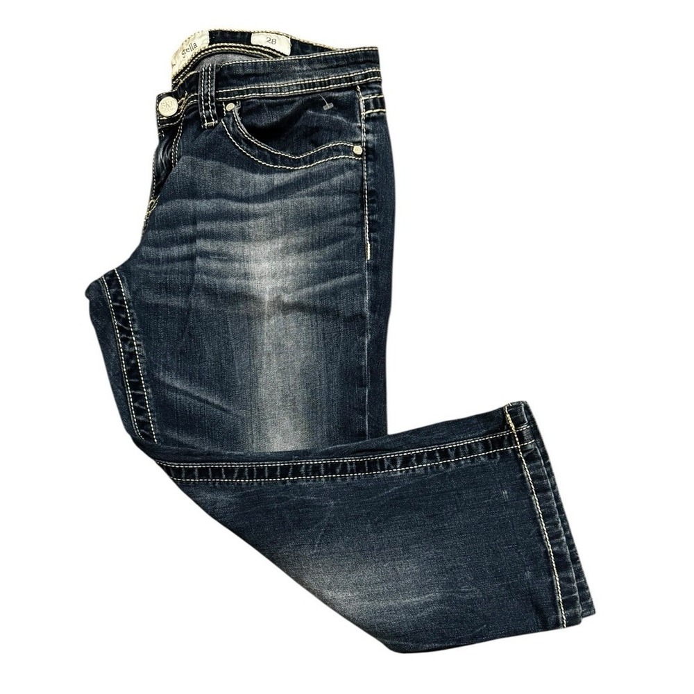 BKE Stella Jeans Womens‎ 28 Cropped Capri Dark Wash Stretch Denim